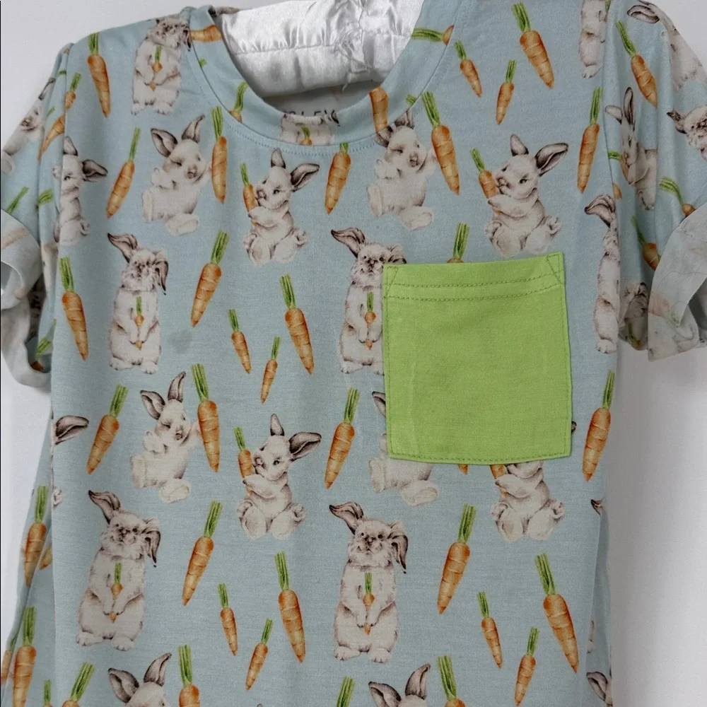 Lev Baby Tee Pete Tshirt  and Lime Pocket - 2/3T